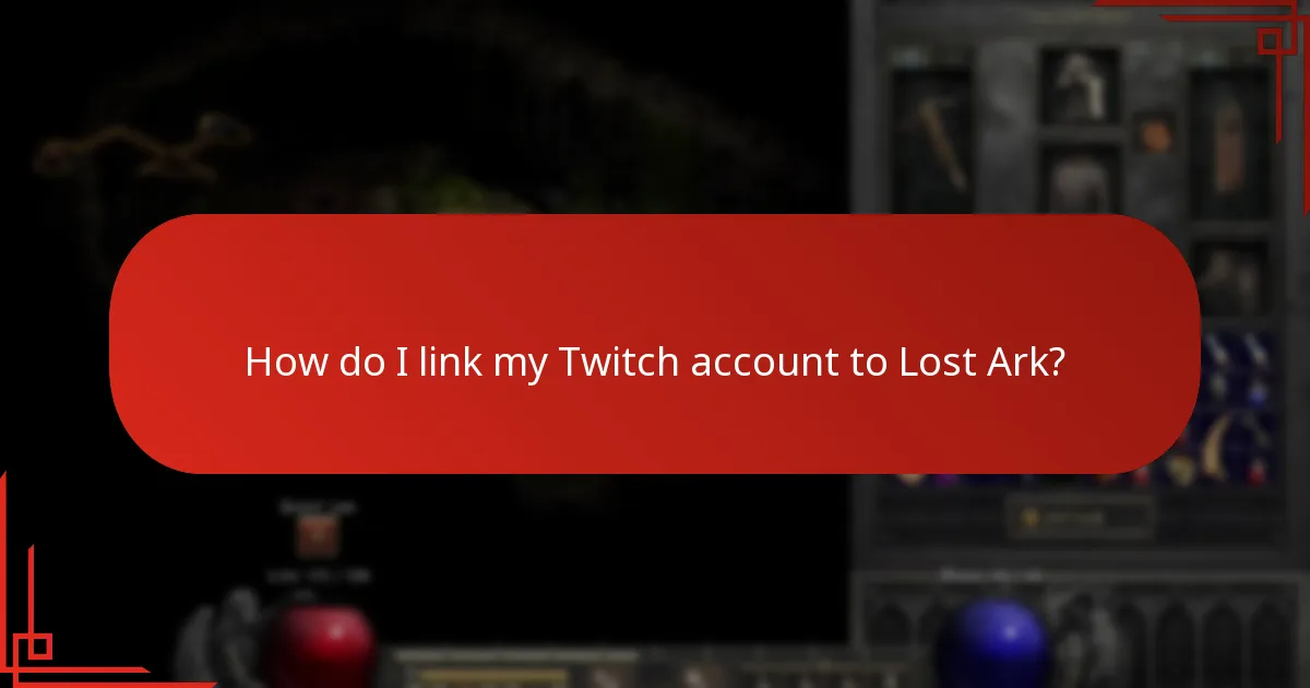 How do I claim my Twitch Drops rewards in Lost Ark?