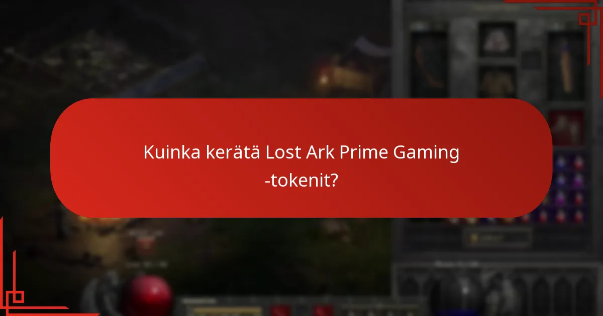Milloin Lost Ark Prime Gaming -tokenit vanhenevat?