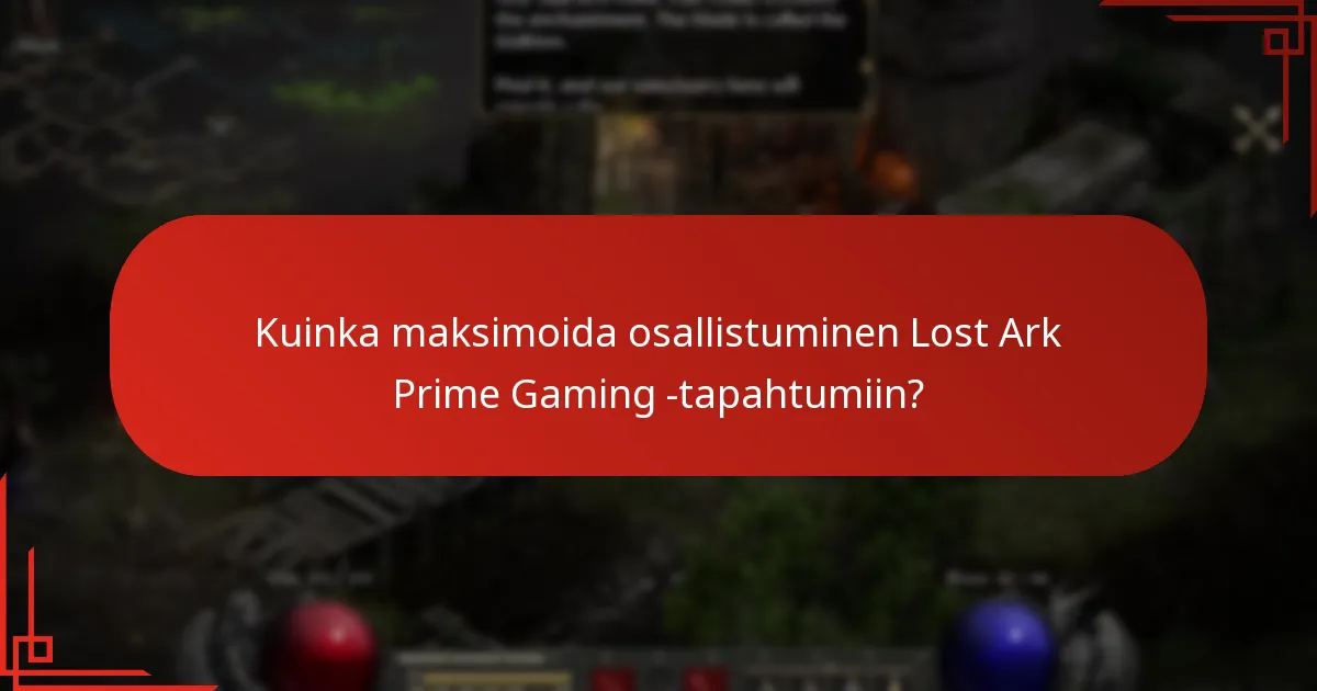 Mitkä palkinnot pelaajat voivat ansaita Lost Ark Prime Gaming -tapahtumista?