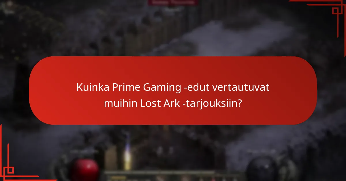 Mitkä pelin sisäiset esineet sisältyvät Prime Gaming -paketteihin?