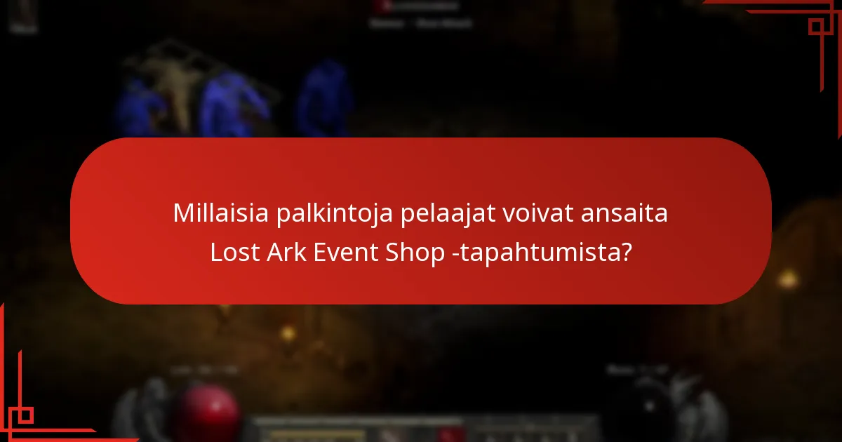 Millaisia palkintoja pelaajat voivat ansaita Lost Ark Event Shop -tapahtumista?