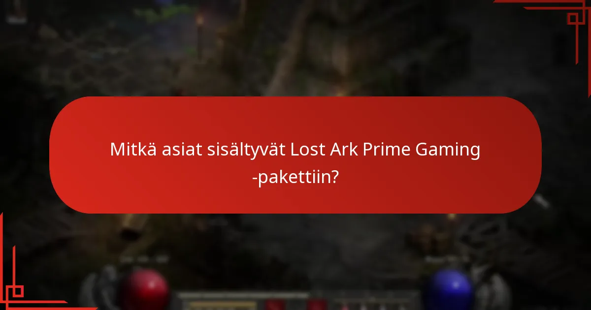 Kuinka Lost Ark Prime Gaming -paketti vertautuu muihin pelipaketteihin?