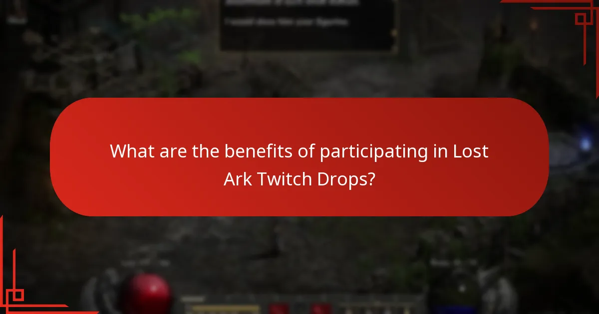 Which Twitch streams are participating in Lost Ark Drops?